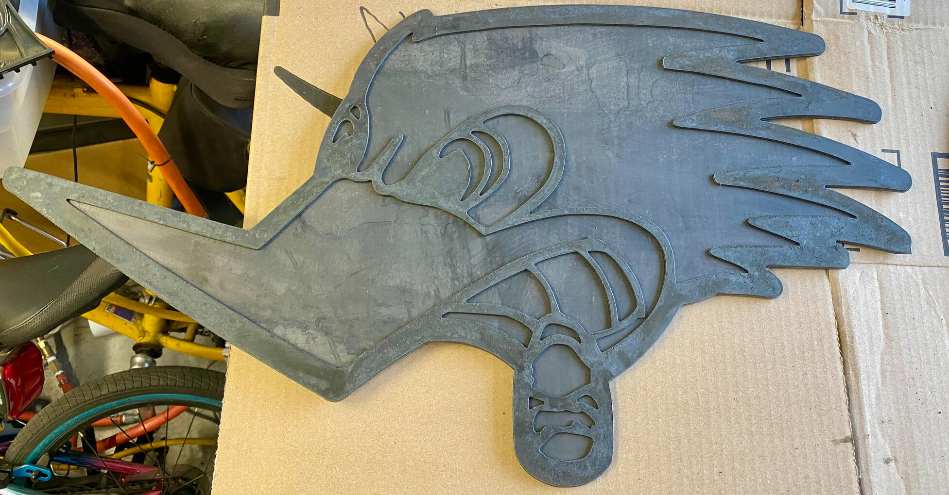 Custom auto part logo signs - Clay Smith Cams Woodpecker